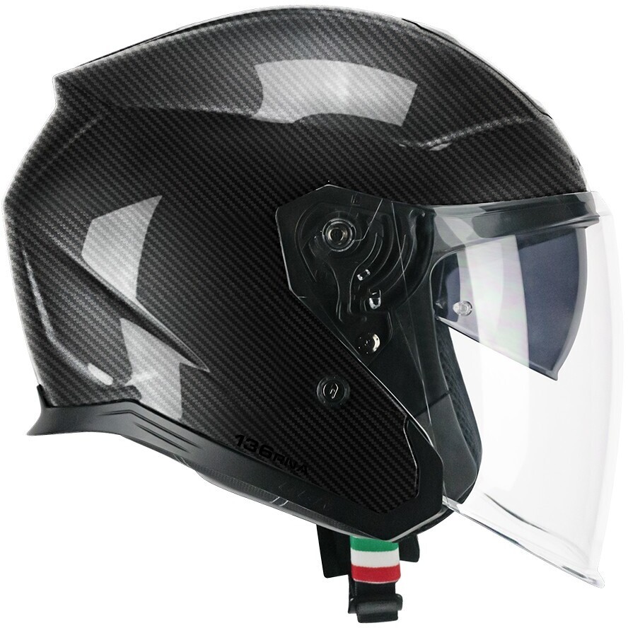 Casque Moto Jet CGM 136C RNA PRO Carbon Noir
