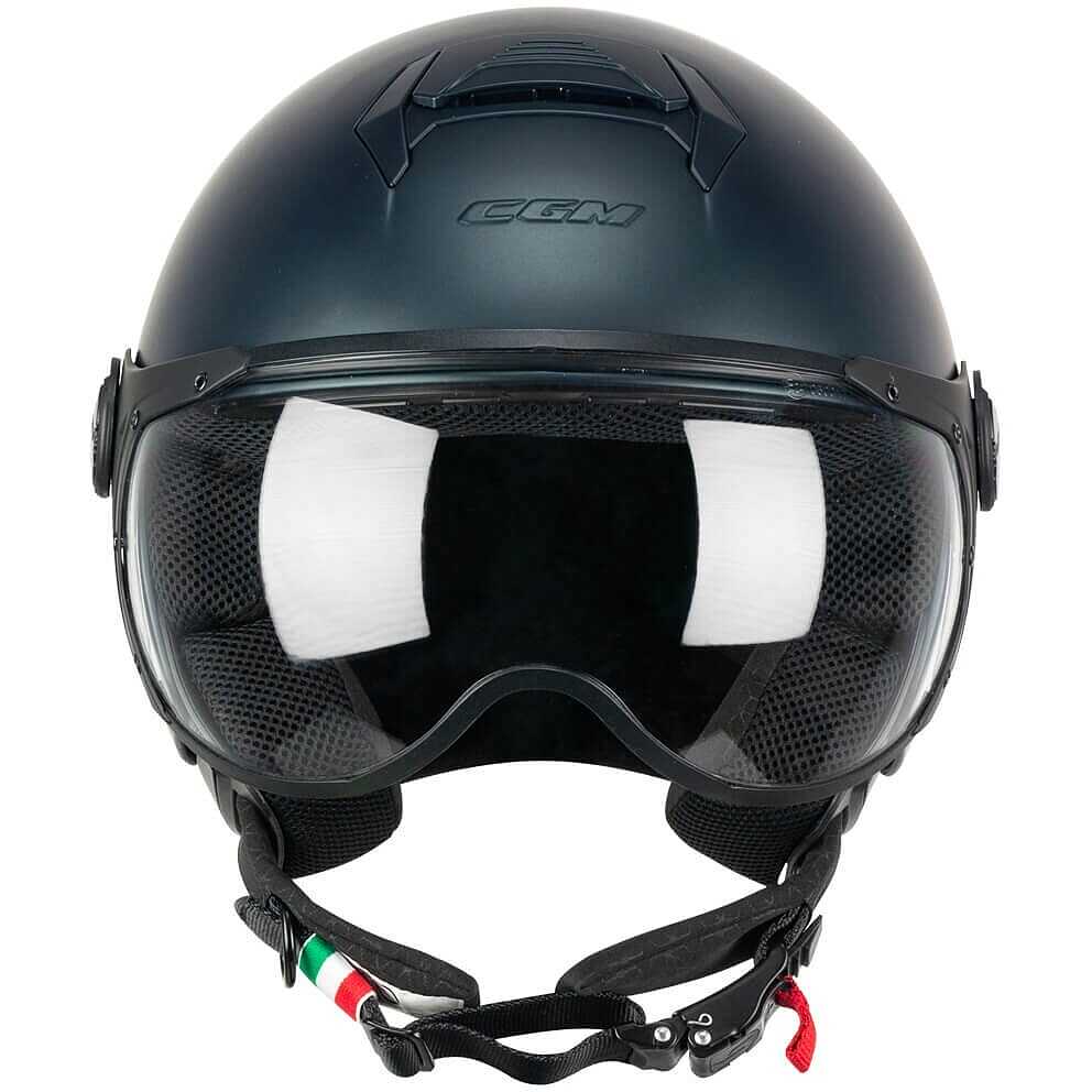 Casque Moto Jet CGM 167A FLO MONO Anthracite Satiné - Visière Forme Vente En Ligne