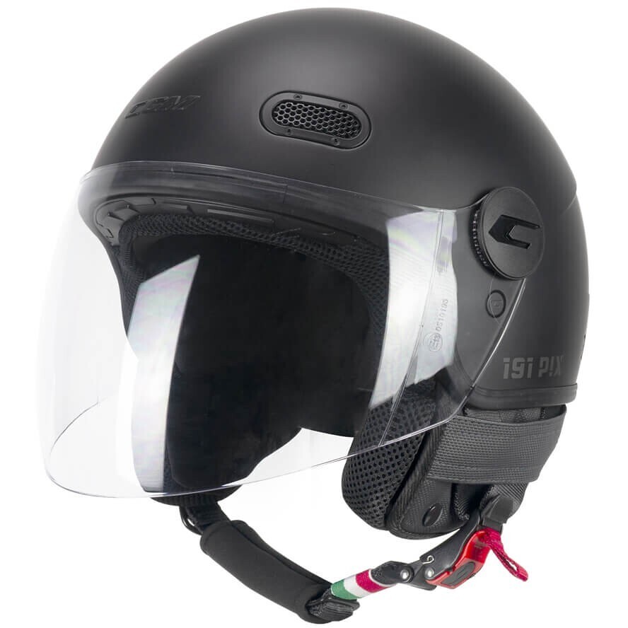Casque moto Jet CGM 191A PIX MONO Long noir mat