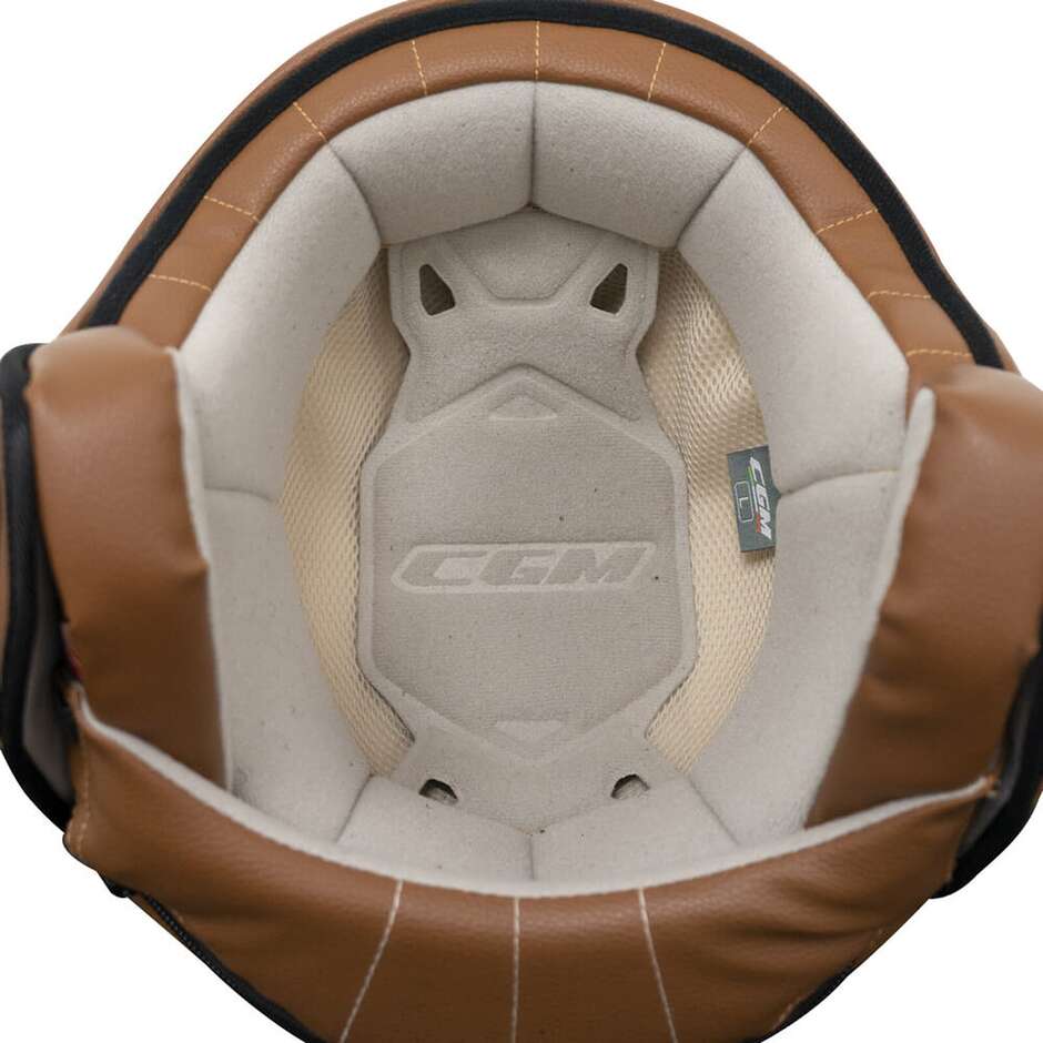 Casque Moto Jet CGM 191G PIX SPRINT Celeste Orange Forme Mat