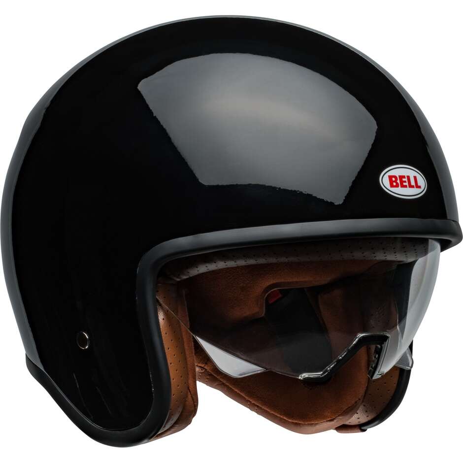 Casque Moto Jet Custom Bell TX501 Noir Brillant
