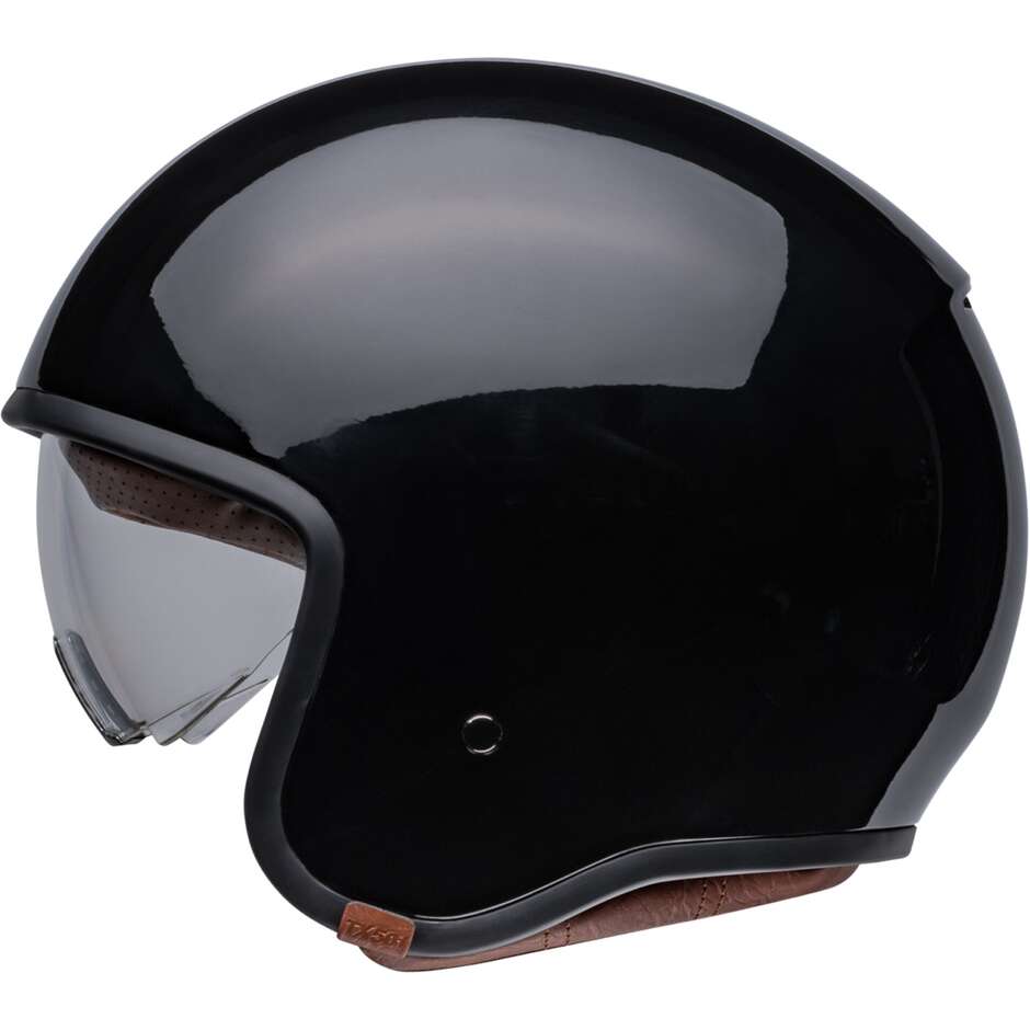 Casque Moto Jet Custom Bell TX501 Noir Brillant