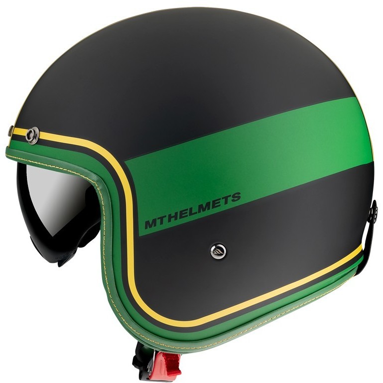 Casque Moto Jet Custom MT Helmets Le Mans 2 SV TANT C9 Matt Gold