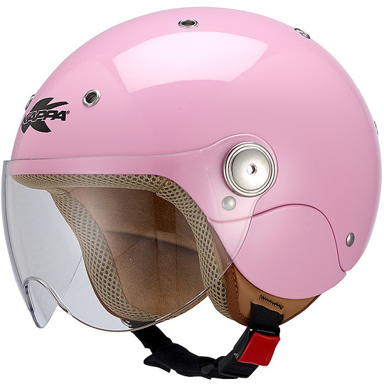 Casque Moto Jet Enfant Bubble J03 Glossy Pink
