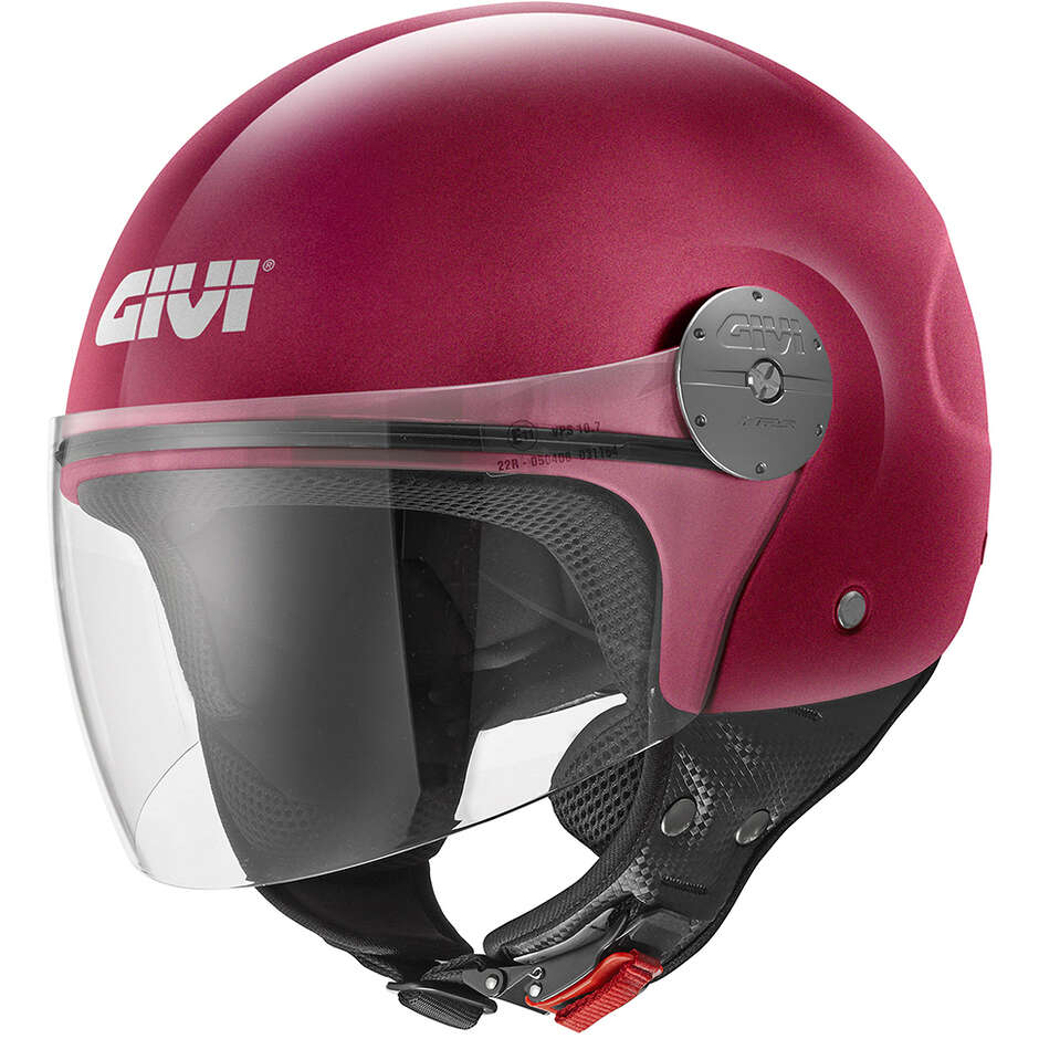 Casque Moto Jet Givi 10.7 Evo Bordeaux