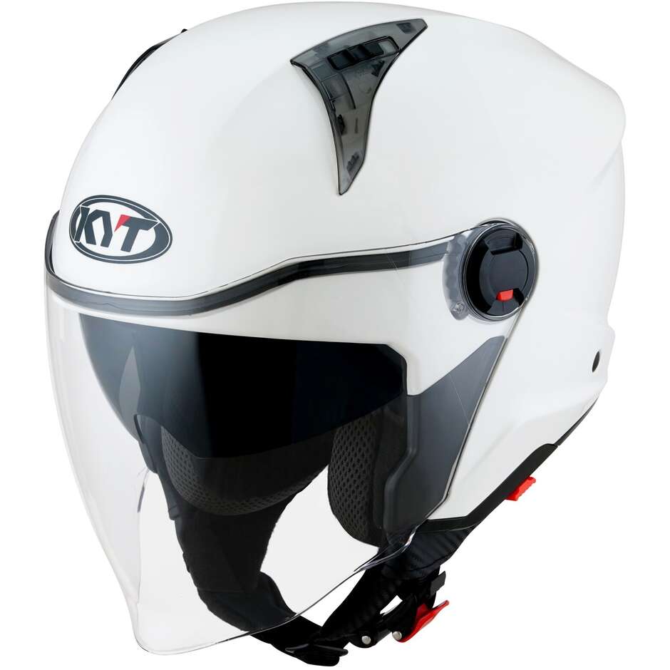 Casque Moto Jet KYT D-CITY PLAIN Blanc