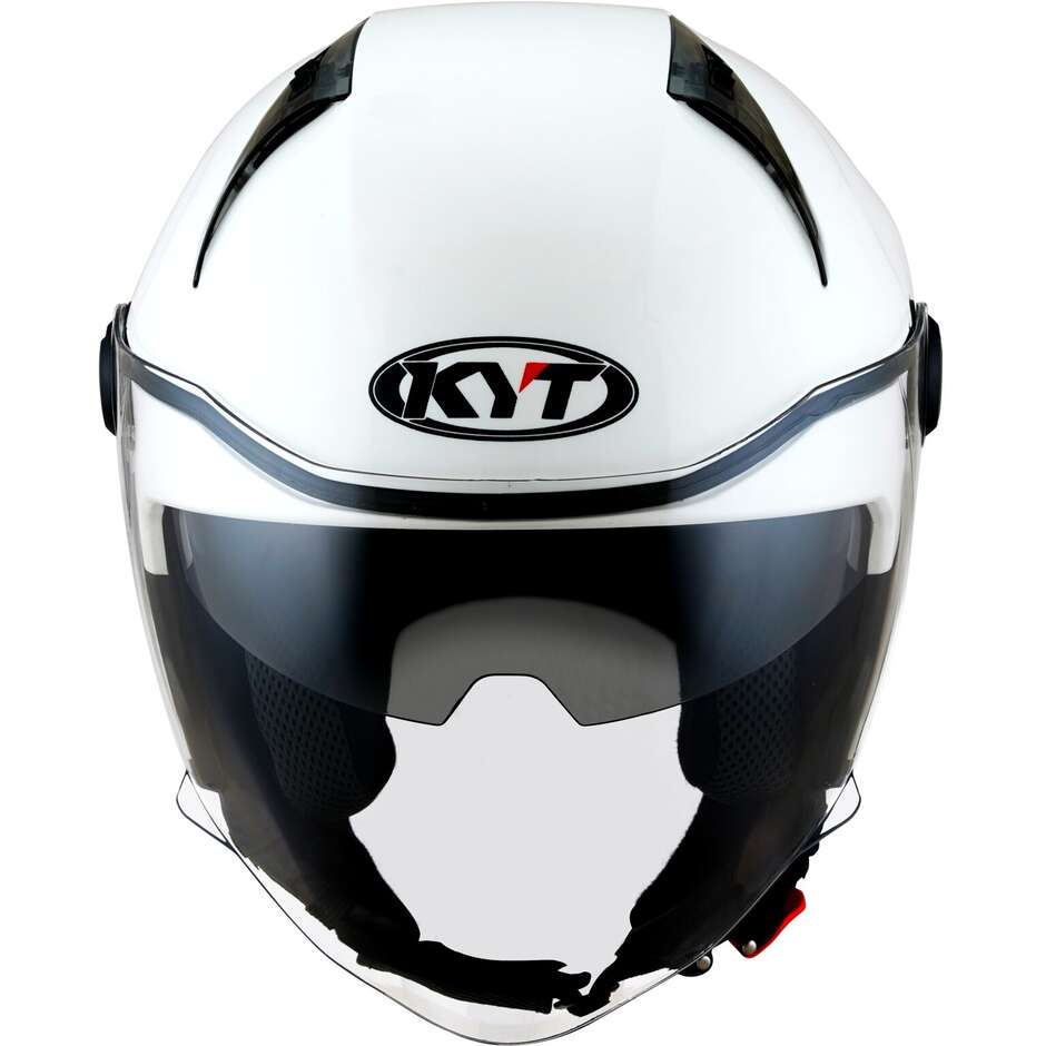 Casque Moto Jet KYT D-CITY PLAIN Blanc