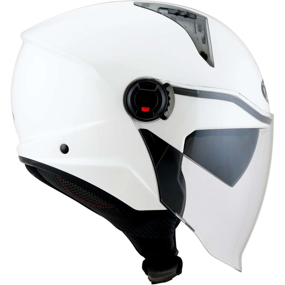 Casque Moto Jet KYT D-CITY PLAIN Blanc