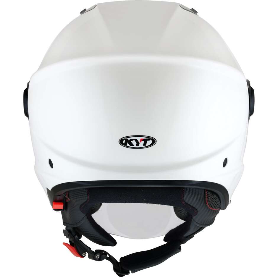 Casque Moto Jet KYT D-CITY PLAIN Blanc