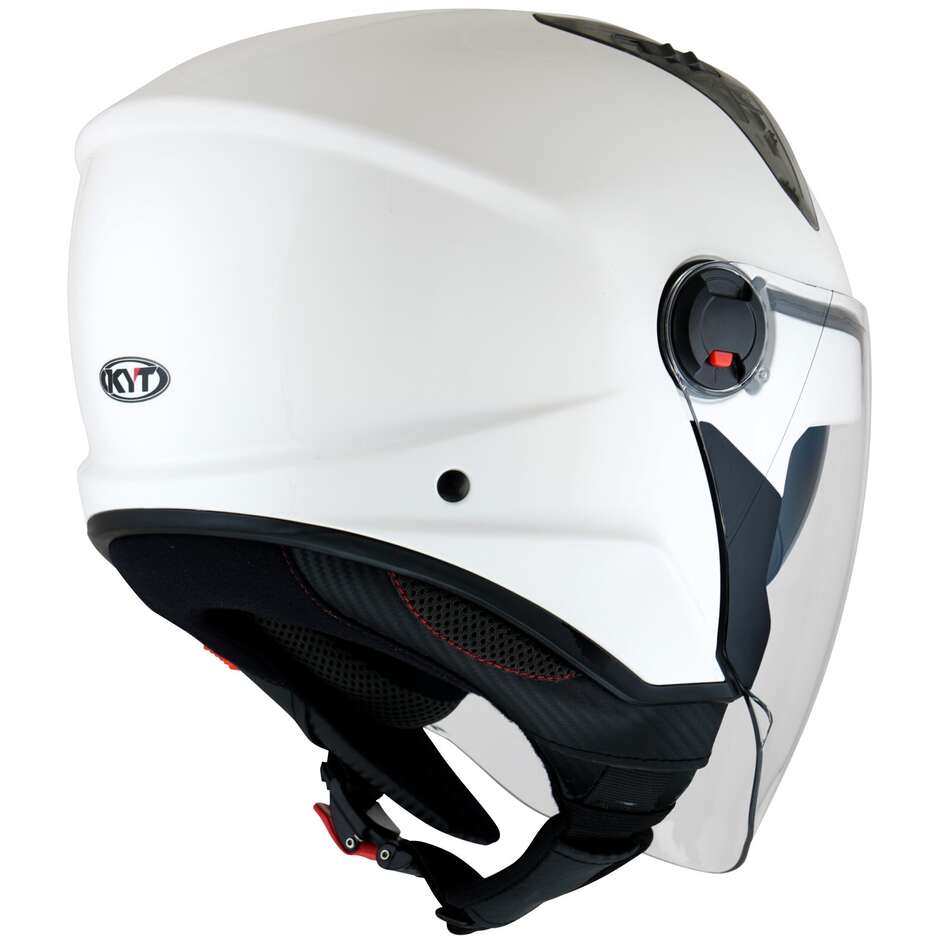 Casque Moto Jet KYT D-CITY PLAIN Blanc