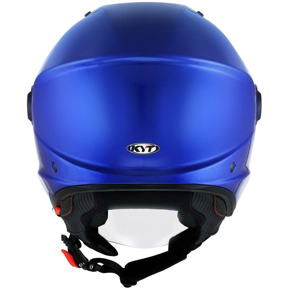 Casque Moto Jet KYT D-CITY PLAIN Blue METAL