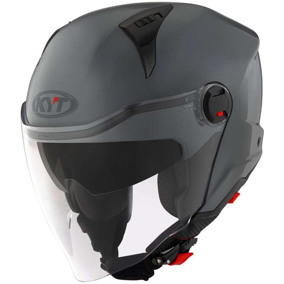 Casque Moto Jet KYT D-CITY PLAIN Gris