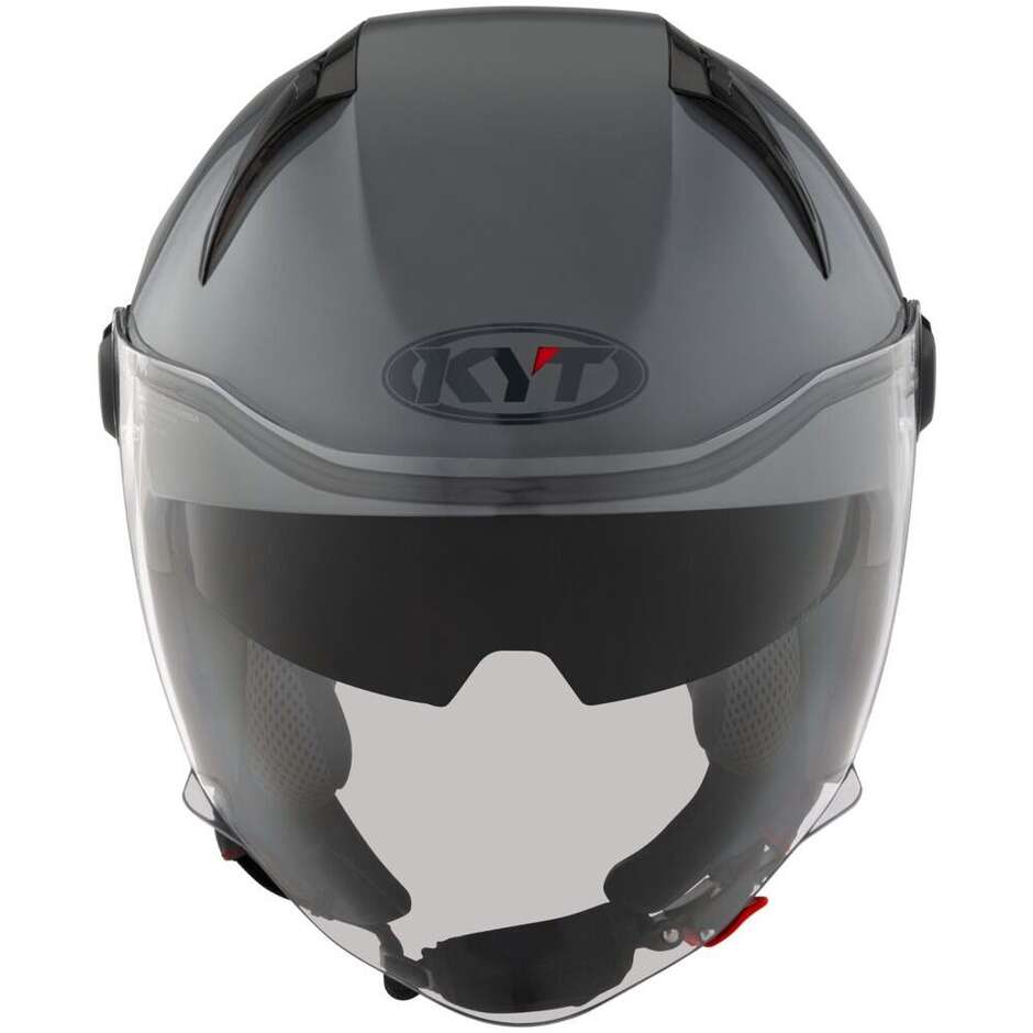 Casque Moto Jet KYT D-CITY PLAIN Gris