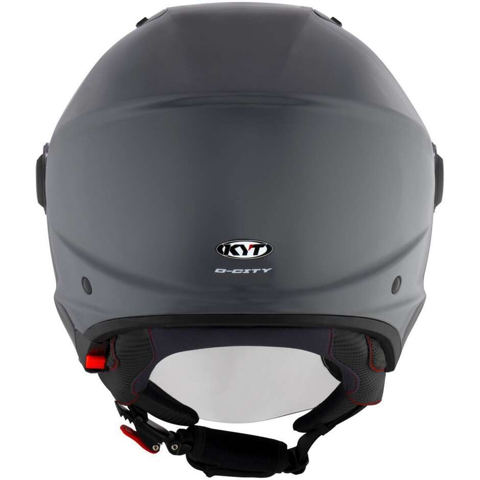 Casque Moto Jet KYT D-CITY PLAIN Gris
