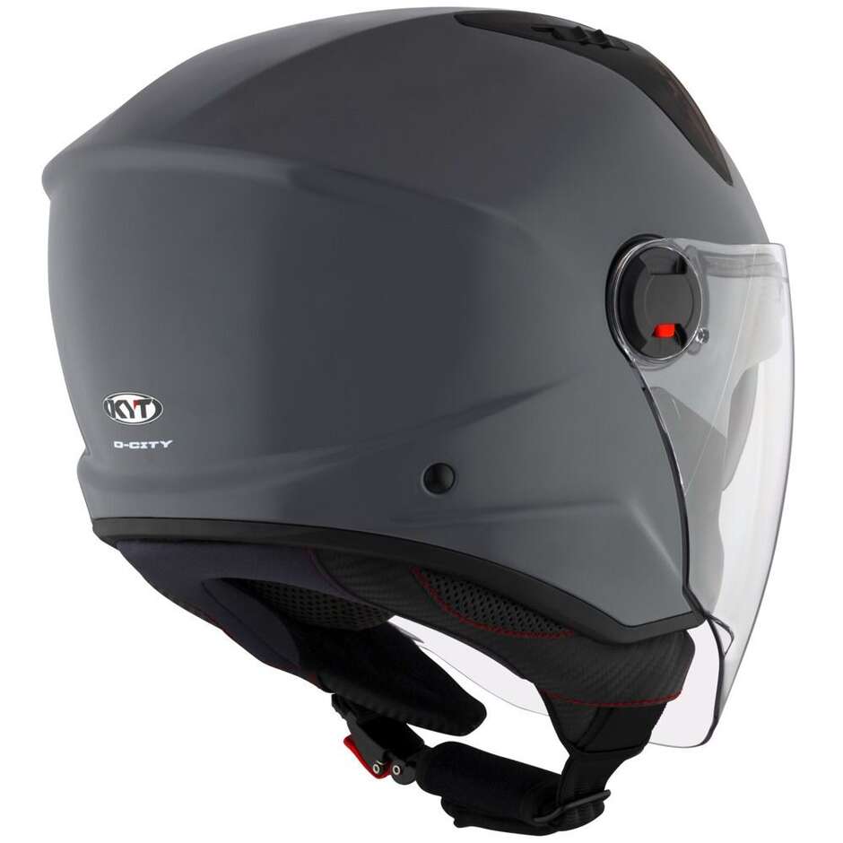 Casque Moto Jet KYT D-CITY PLAIN Gris