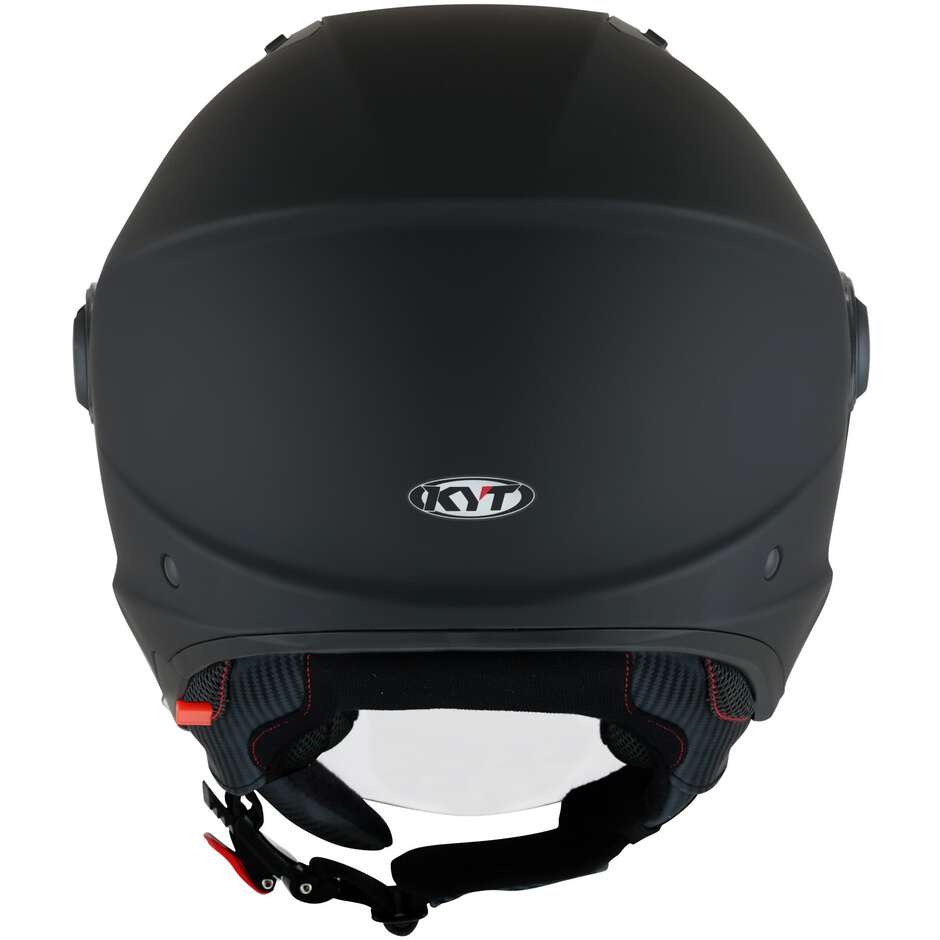 Casque Moto Jet KYT D-CITY PLAIN Noir Mat