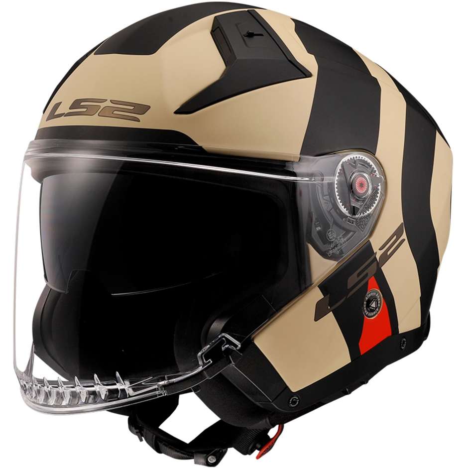 Casque Moto Jet Ls2 Carbon OF603 INFINITY 2 SPECIAL Sable Mat