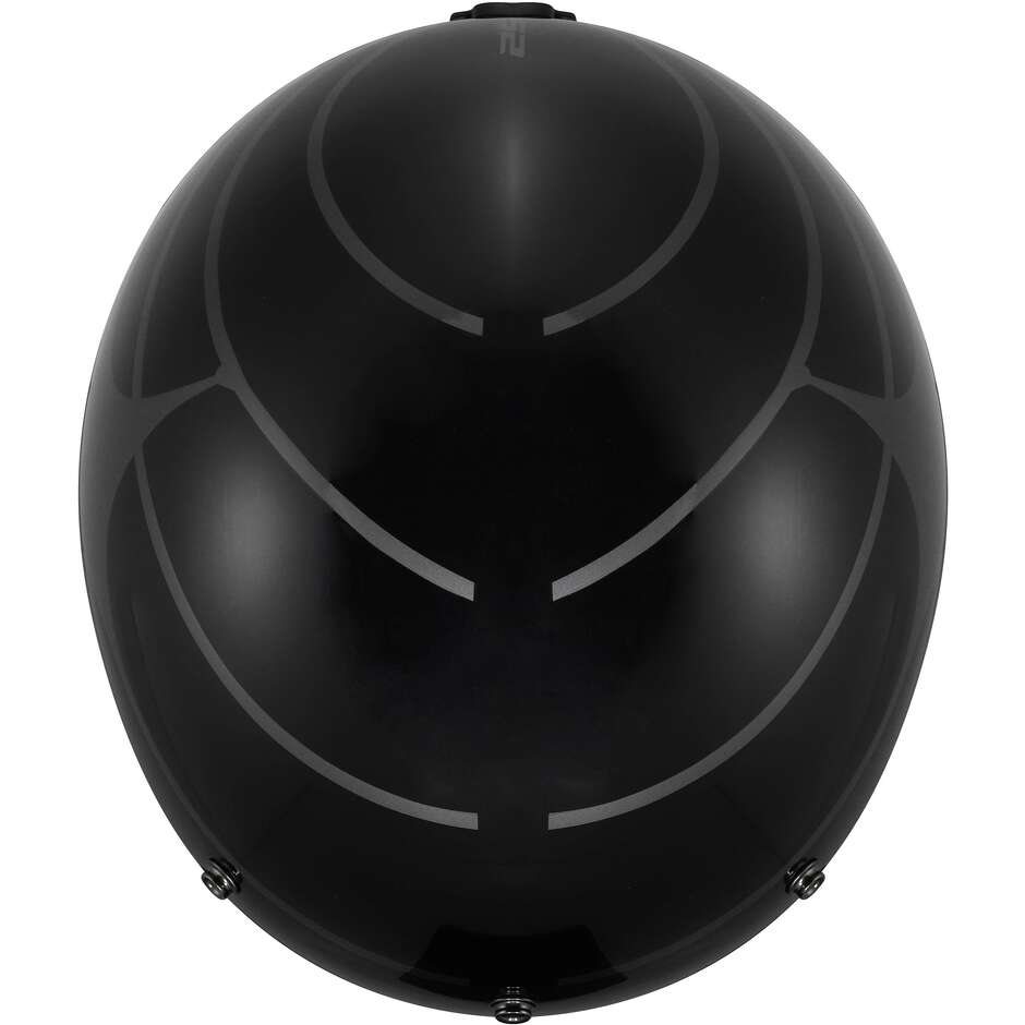 Casque moto jet LS2 OF601 BOB II COSMIC noir gris