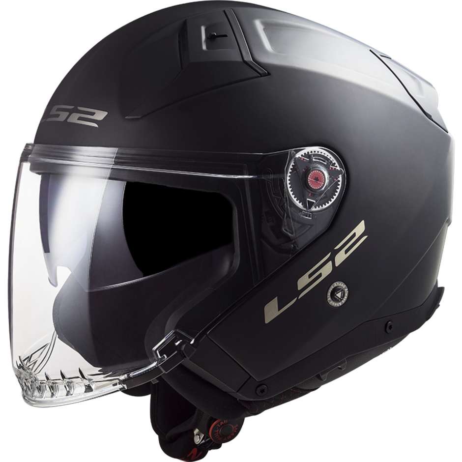 Casque Moto Jet Ls2 OF603 INFINITY 2 Solid Matt Black