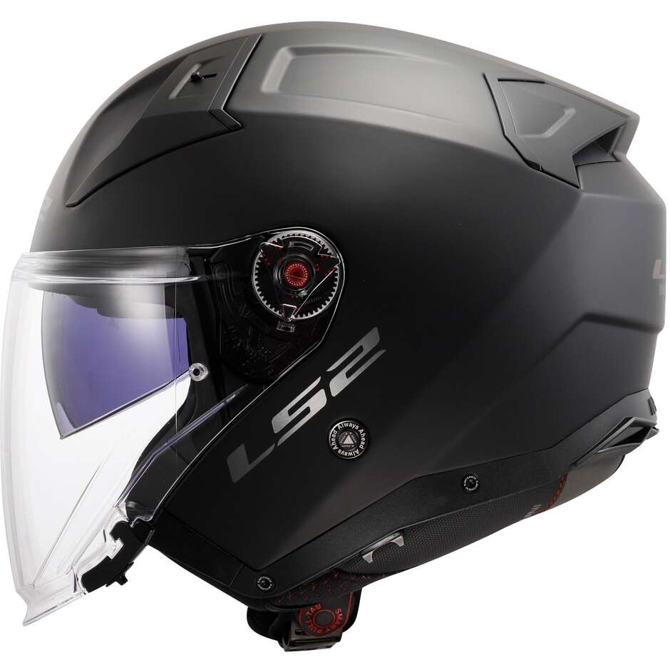 Casque Moto Jet Ls2 OF603 INFINITY 2 Solid Matt Black