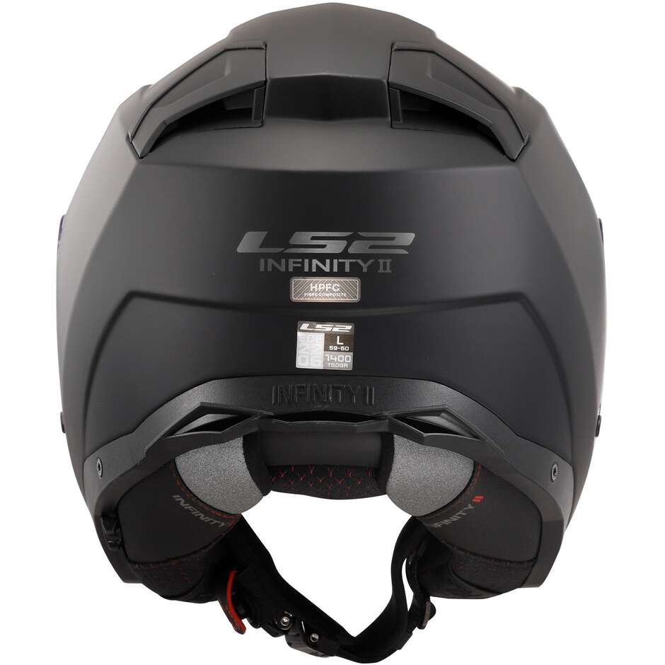 Casque Moto Jet Ls2 OF603 INFINITY 2 Solid Matt Black
