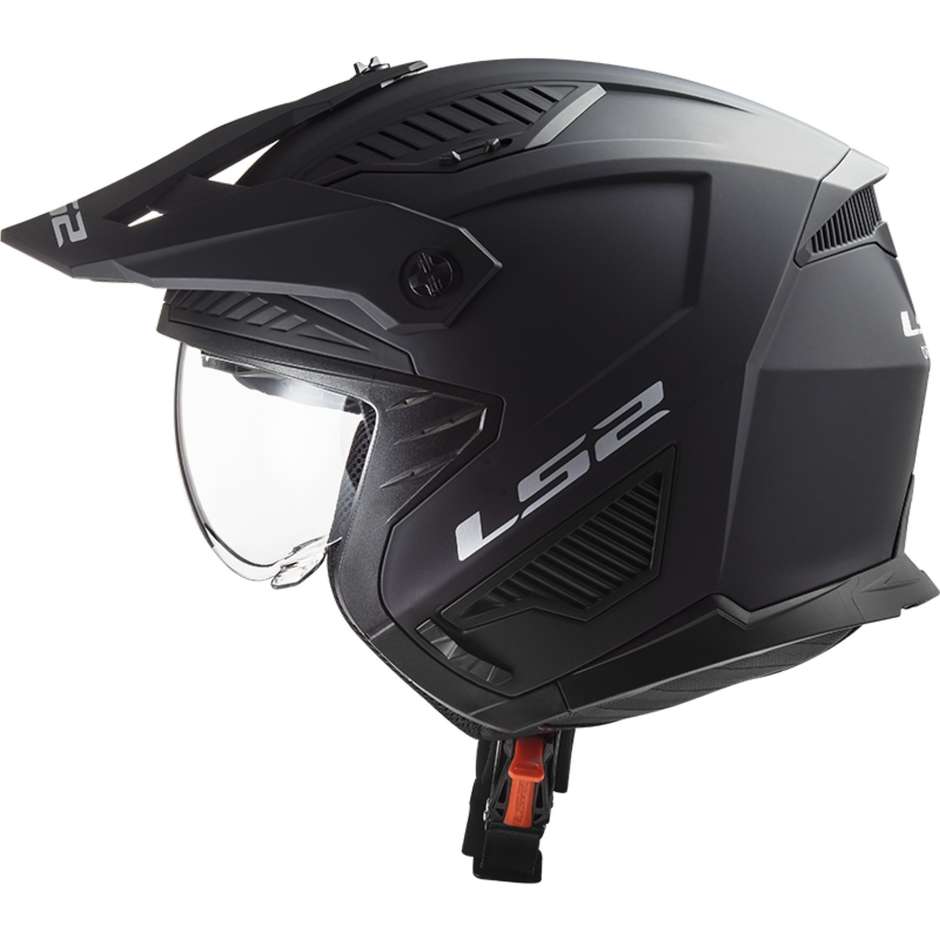 Casque Moto Jet Ls2 OF606 DRIFTER SOLID Noir Mat