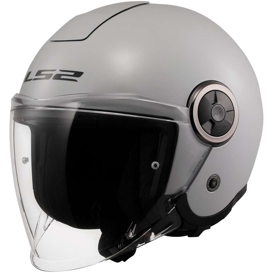 Casque Moto Jet Ls2 OF620 CLASSY SOLID Gris Perle