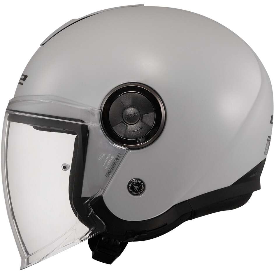 Casque Moto Jet Ls2 OF620 CLASSY SOLID Gris Perle
