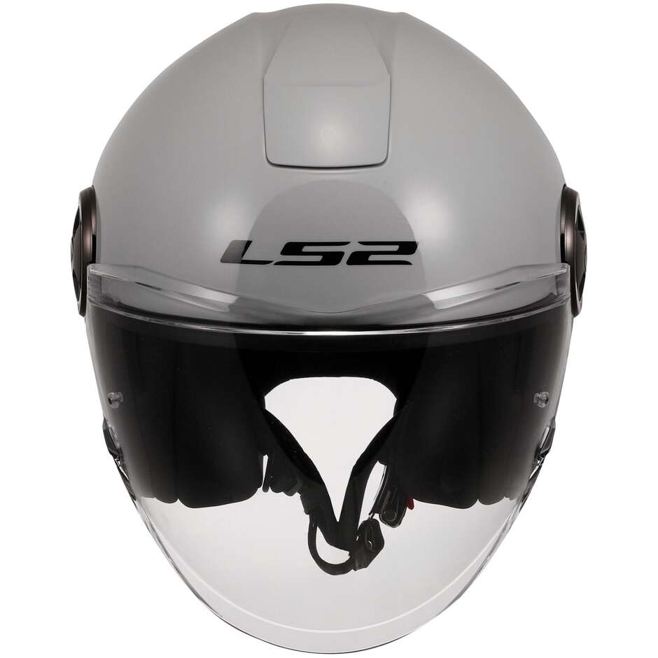 Casque Moto Jet Ls2 OF620 CLASSY SOLID Gris Perle