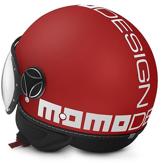 Casque moto Jet Momo Design Figther Classic Red Frost