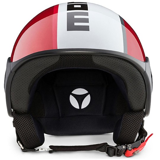 Casque moto Jet Momo Design Minimomo Bordeaux Glossy Anthracite