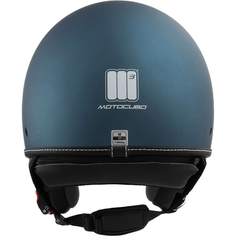 Casque Moto Jet Motocubo 717 BEETLE Bleu Mat (22.06)