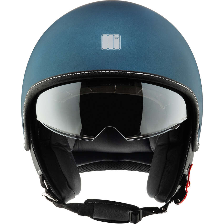 Casque Moto Jet Motocubo 717 BEETLE Bleu Mat (22.06)