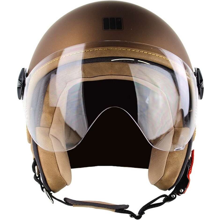 Casque Moto Jet Motocubo 721 ANT Marron