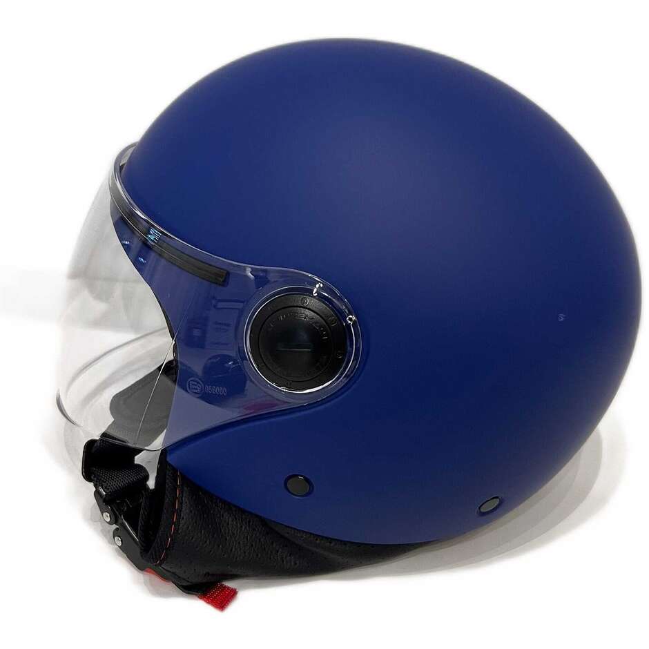 Casque Moto Jet Mt Helmets STREET S Solid A7 Matt Blue 22.06