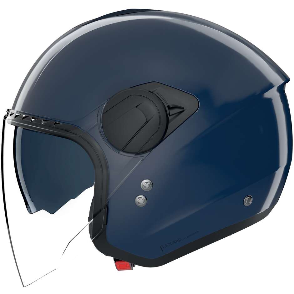 Casque moto jet Nolan N20-2 VISOR CLASSICO NOBILE 312, bleu brillant