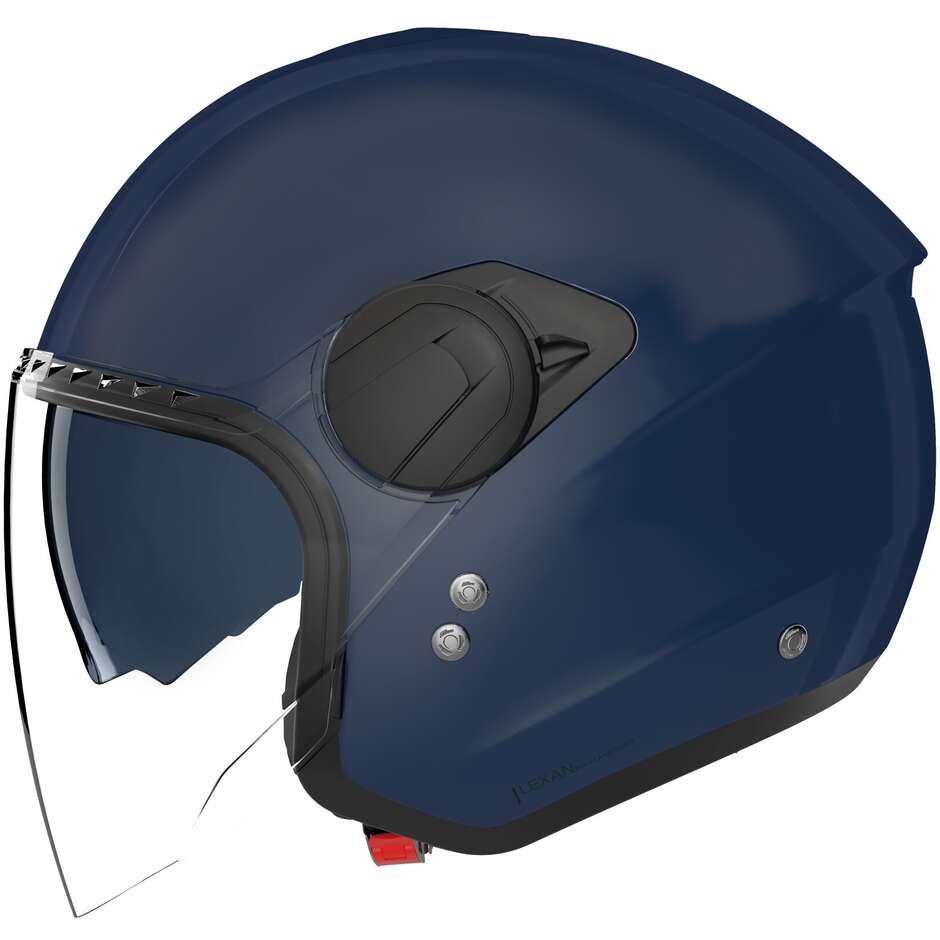 Casque moto jet Nolan N20-2 VISOR CLASSICO NOBILE 312, bleu brillant