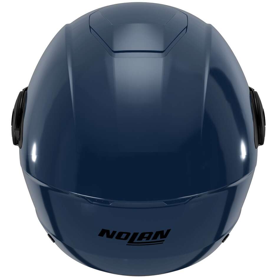 Casque moto jet Nolan N20-2 VISOR CLASSICO NOBILE 312, bleu brillant