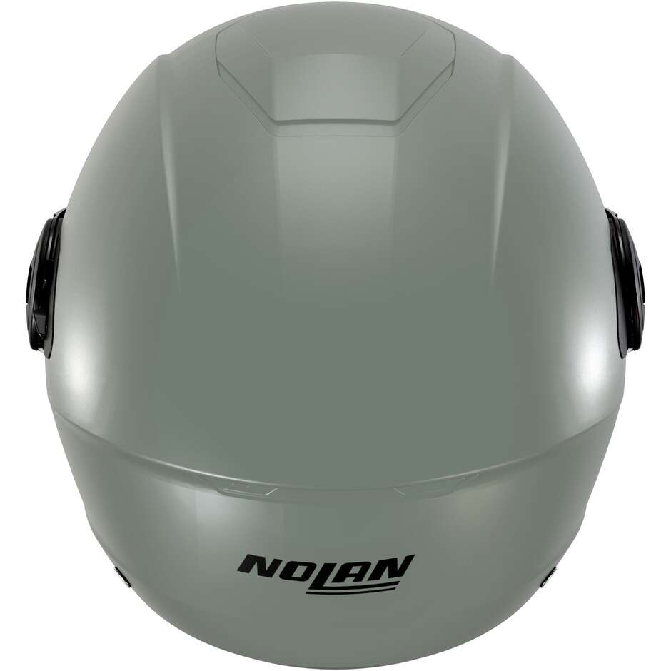 Casque moto jet Nolan N20-2 VISOR CLASSICO NOBILE 337 Vert Gris Mat