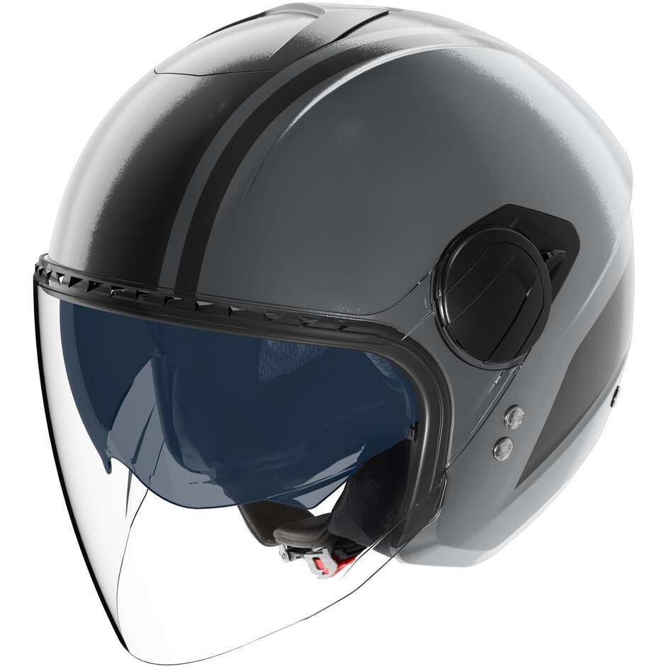 Casque moto jet Nolan N20-2 VISOR DOLCE VITA 351 Gris lave Noir mat