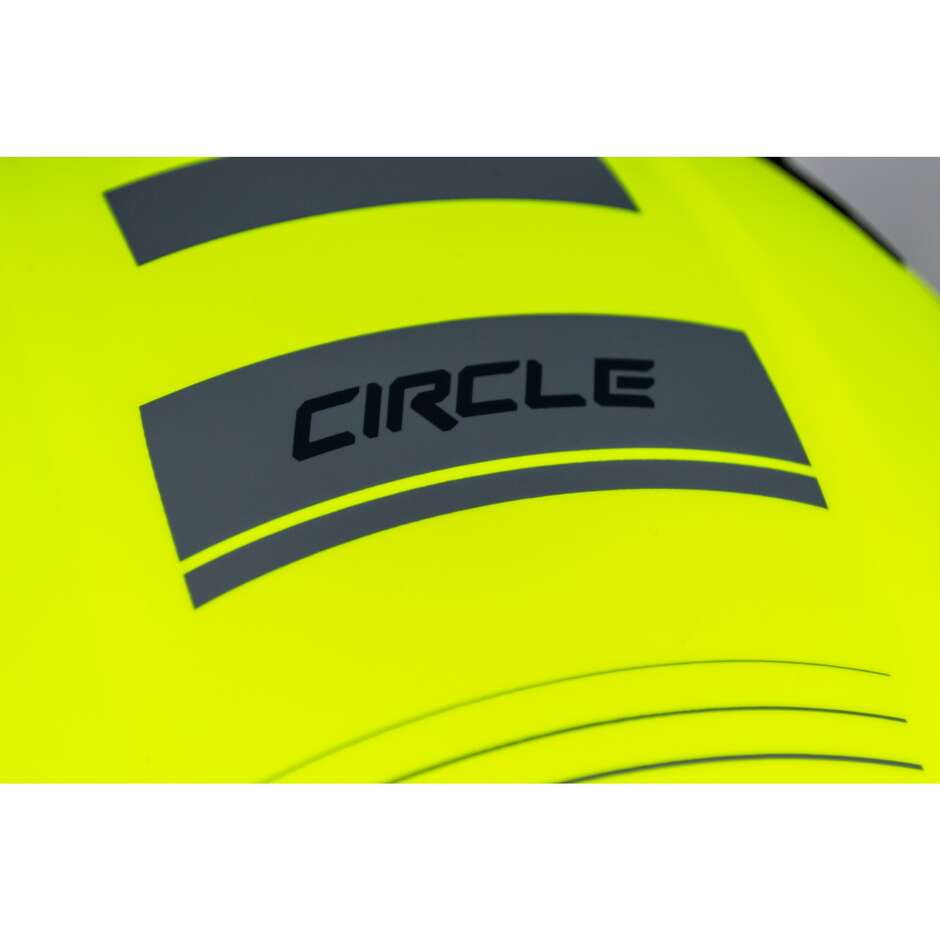 Casque Moto Jet One ALFA 2.0 Jaune Fluo Gris