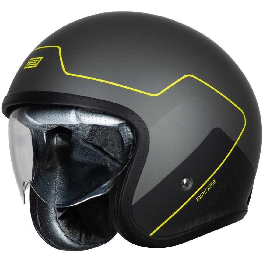 Casque moto jet ORIGINE SPIRIT EXPLORER Titanium 22.06