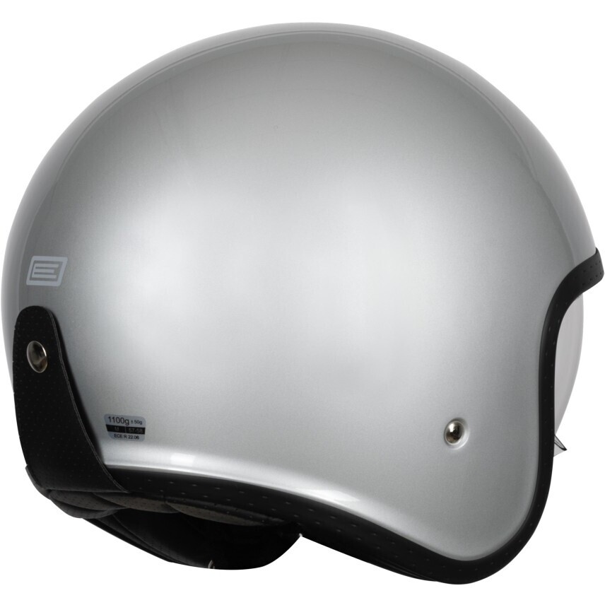 Casque moto jet ORIGINE SPIRIT SOLID Argent brillant 22.06