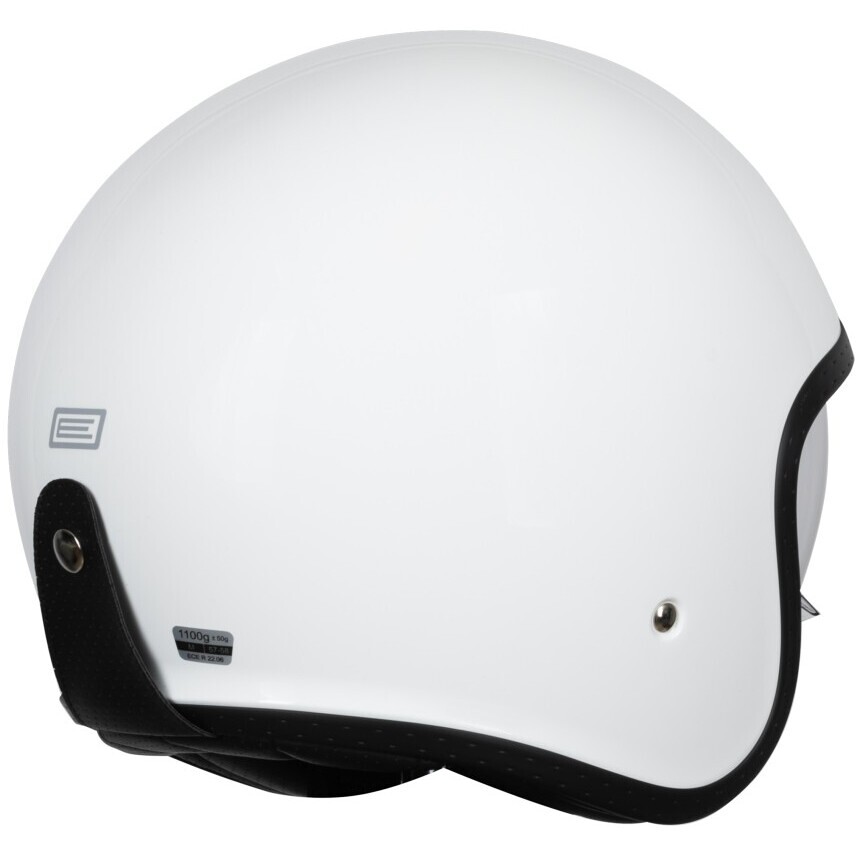 Casque moto jet ORIGINE SPIRIT SOLID, blanc brillant 22.06