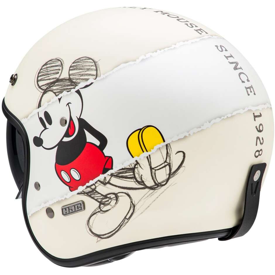 Casque moto Jet personnalisé Hjc V31 DISNEY MICKEY SKETCH MC1SF
