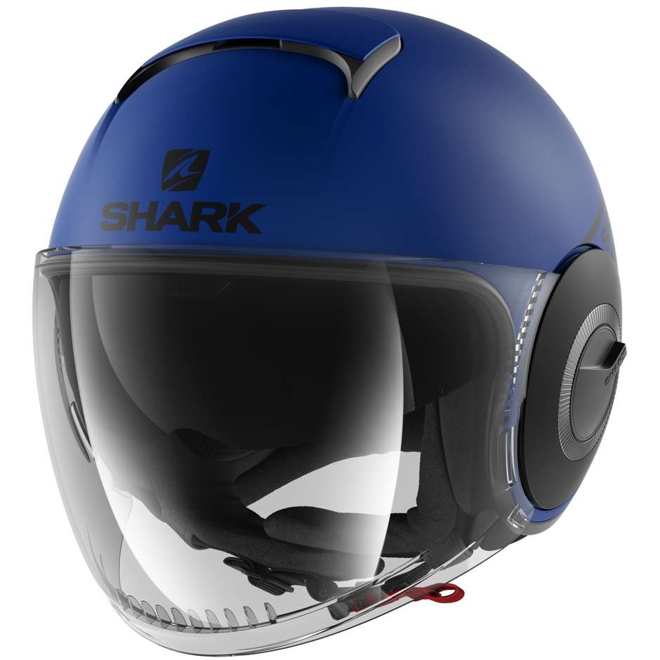 Casque Moto Jet Shark SHARK NANO STREET NEON Bleu Noir Bleu
