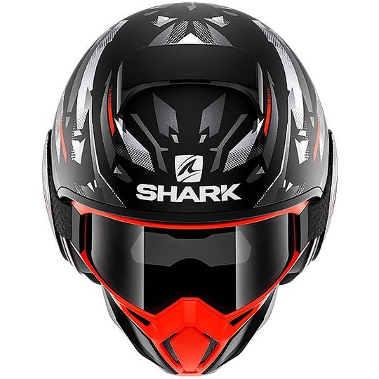 Casque Moto Jet Shark STREET-DRAK KANHJI Rouge Mat