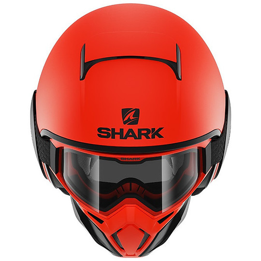 Casque Moto Jet Shark STREET-DRAK Neon Matt Orange