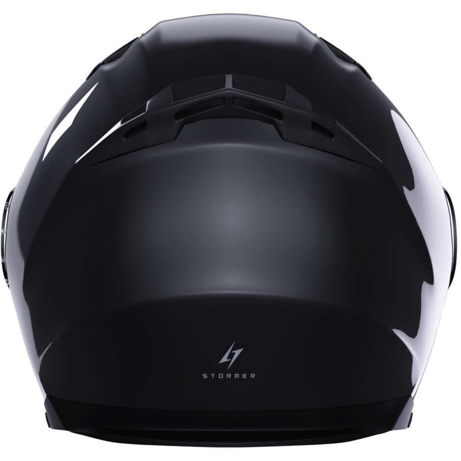 Casque Moto Jet Stormer RIVAL Solid Black Pearl