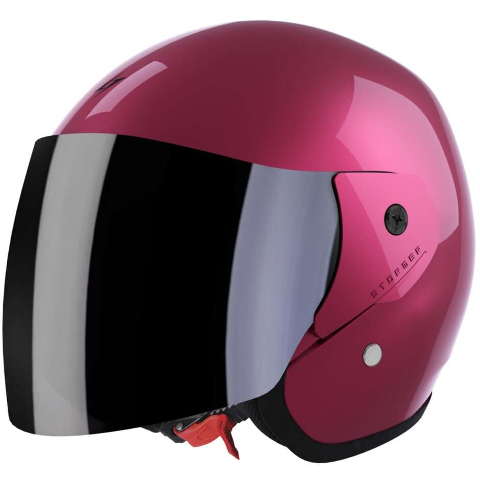 Casque Moto Jet Stormer SUN 2.0 Solid Glossy Fuchsia